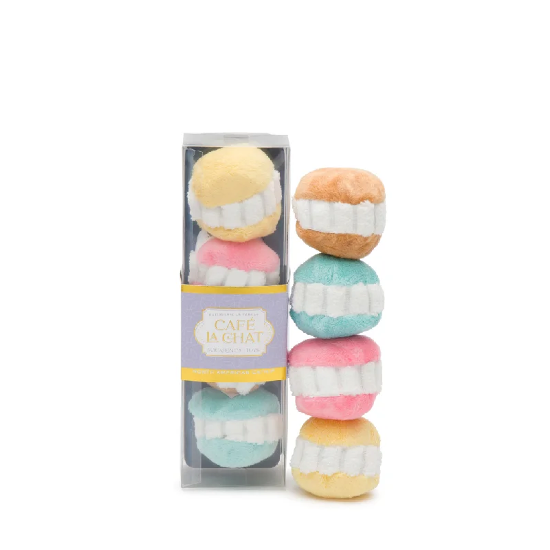 Box of Macarons Set Cat Toy from Fabcat