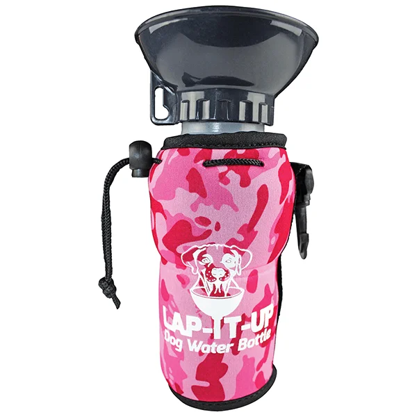 Lap-It-Up Dog Water Bottle - Pink Camo