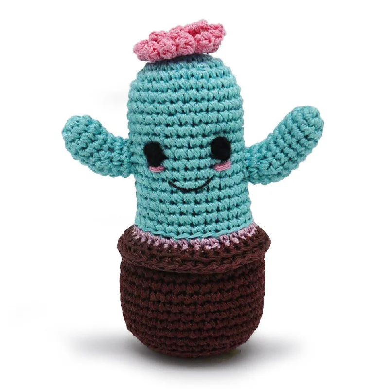 PAWer Squeaky Knit Toy - Cactus