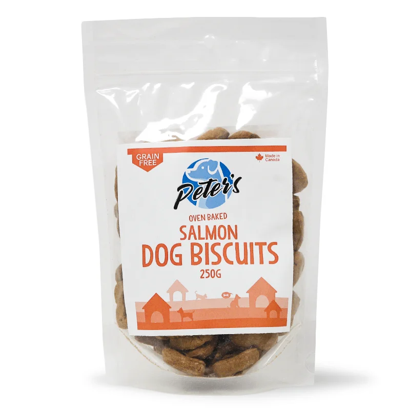 Peter's Oven Baked Grain Free Salmon Dog Biscuits