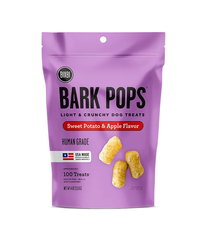 Sweet Potato and Apple Bark Pops, 4oz from Bixbi