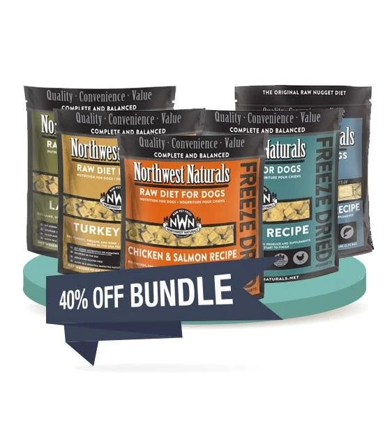 Northwest Natural's Freeze Dried Nuggets Dog Food (4-Pack Saver Bundle)